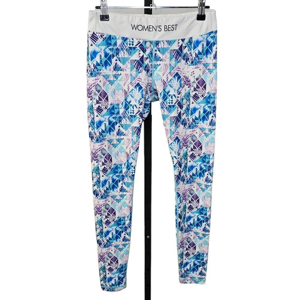 Womens Best Pattern V Back Leggings Size  Small
